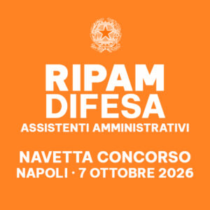 NAVETTA CONCORSO RIPAM DIFESA — ASSISTENTI AMMINISTRATIVI — Mostra d'Oltremare, Napoli