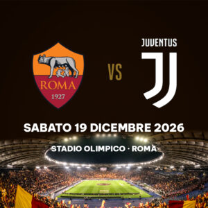 Bus per Roma–Juventus allo Stadio Olimpico | sabato 19 dicembre 2026